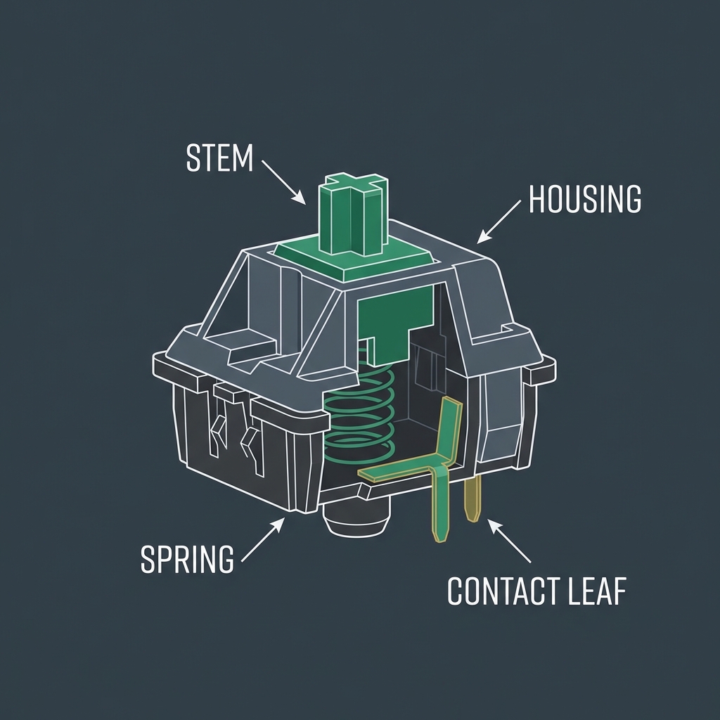 Anatomy of a Mechanical Keyboard Switch